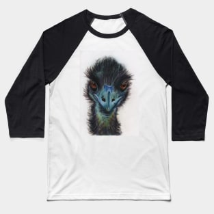 Black emu Baseball T-Shirt